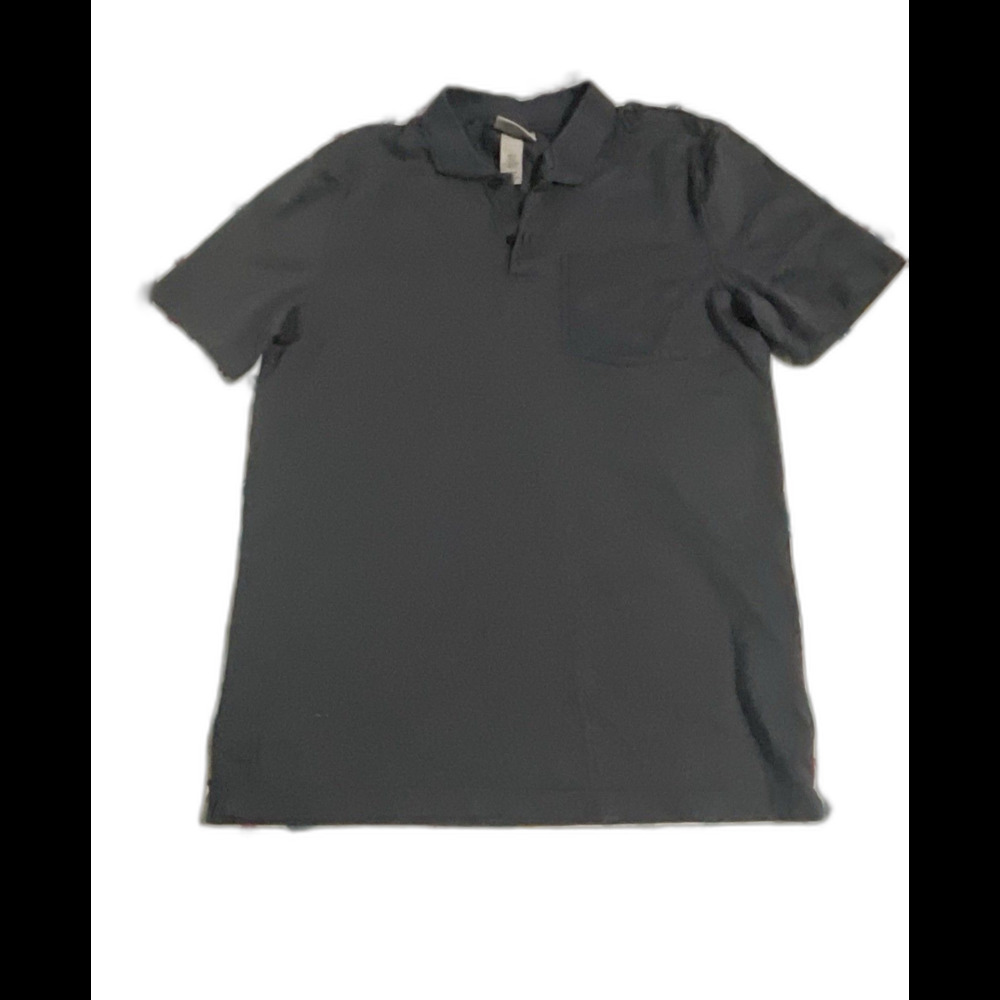 H&M Size M Men's Shirt Sleeve Gray Polo Shirt SIZE M
